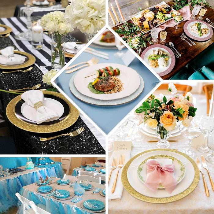 Elegant table settings showcasing various dining styles and floral arrangements.