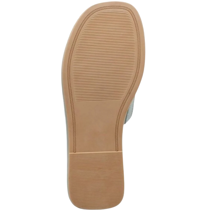 A New Day Dulce Padded Knot Slide Sandals Light Teal