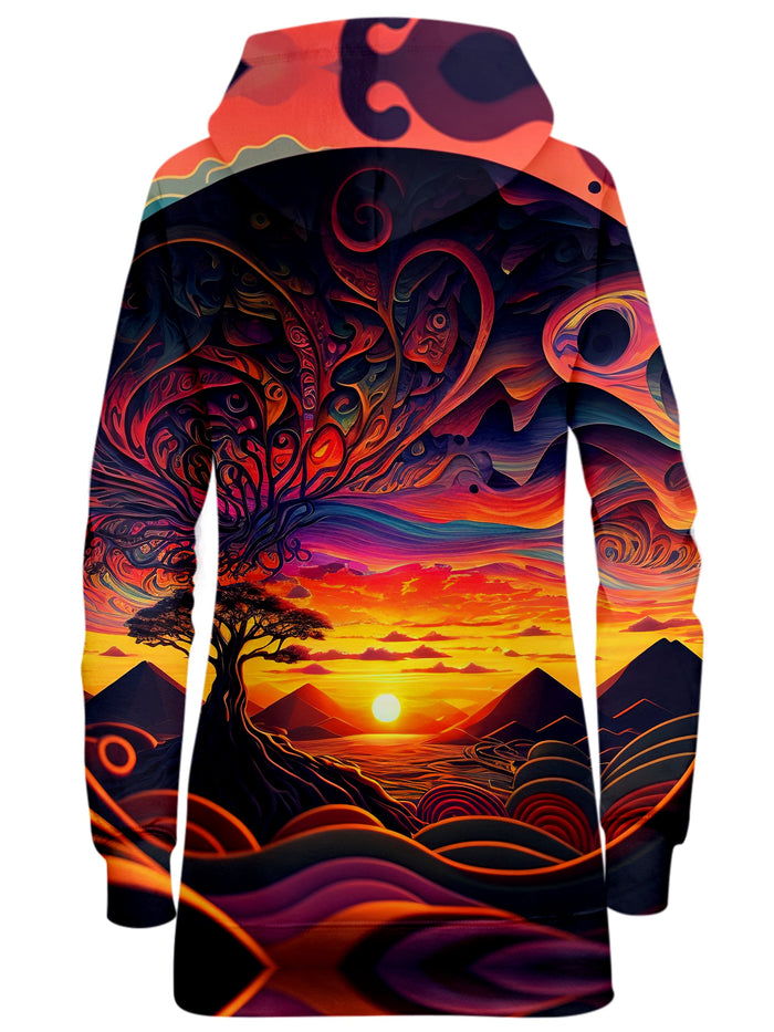 Acid Sunset Hoodie Dress iEDM Epic Hoodie