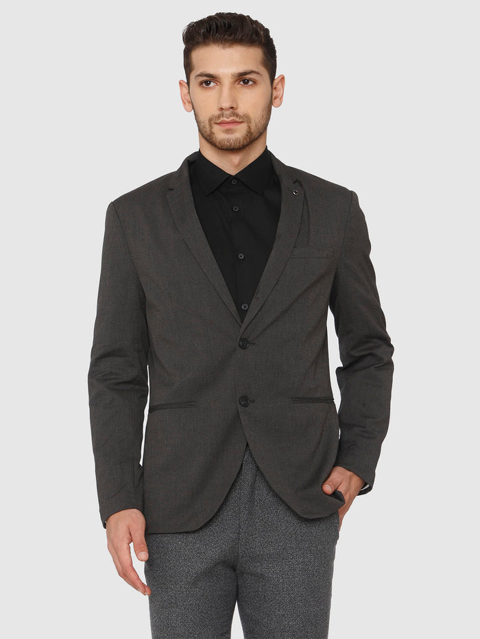 Black Double Button Blazer