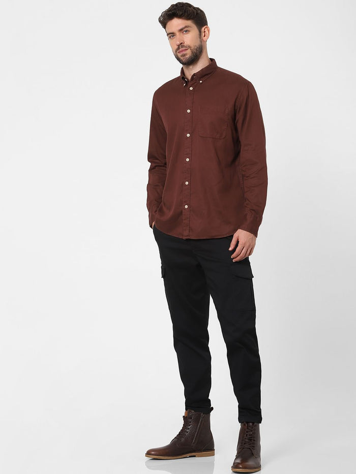 Brown Full Sleeves Shirt