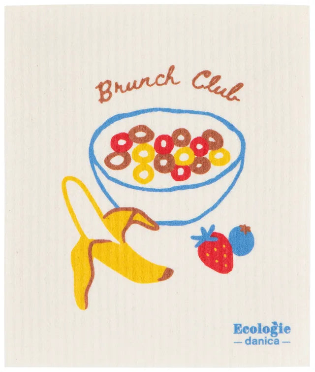 Brunch Club Swedish Dishcloth