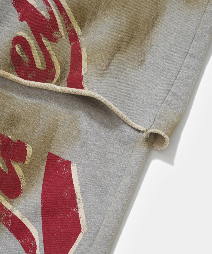 Calça Layered Wide Leg French Terry - Grey Melange