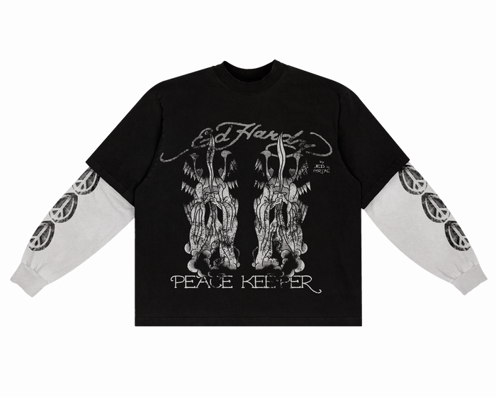 Camiseta Manga Longa "Peace Keeper" Ed Hardy x Matuê