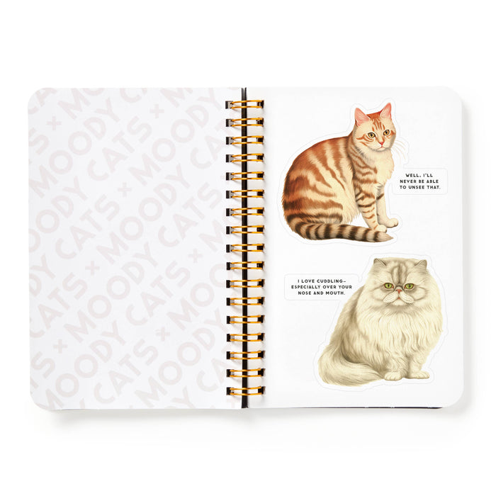 Chronicle Books - Brass Monkey Moody Cats Sticker Book