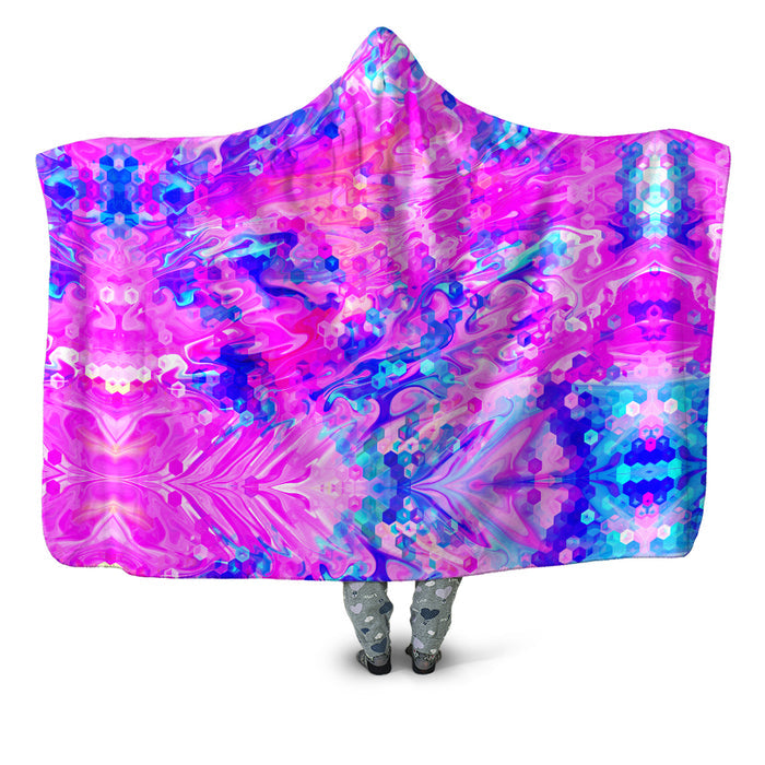 Cotton Candy Wash Hooded Blanket Art Designs Works Epic Hoodie