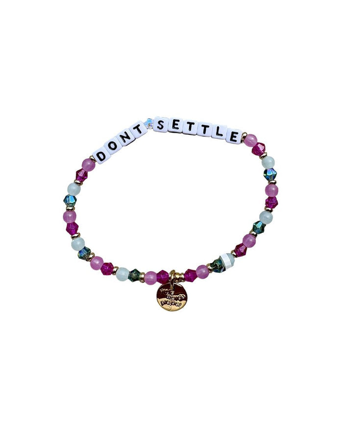 Little Words Project - Don't Settle The Power Of Little Words Bracelet - White
