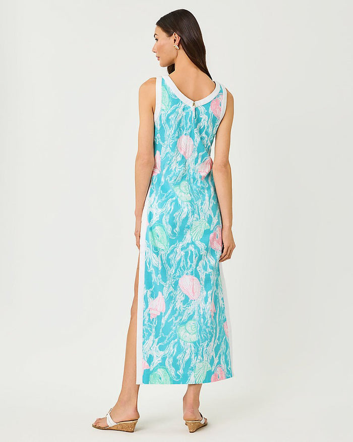Lilly Pulitzer - Eleanora Maxi Shift Romper - Capri Blue Shelden