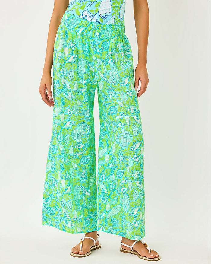Lilly Pulitzer - Enzo Pant Coverup - Day Dream Blue Throw Me A Line