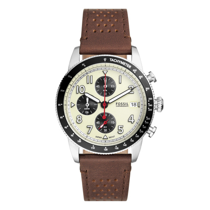 Fossil Sport Tourer Chronograph Brown Leather Watch