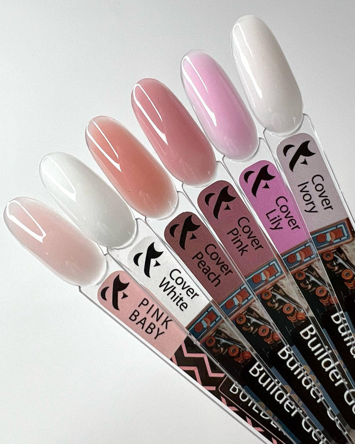 F.O.X Builder gel — Nail Swatch Sticks (set of 6) F.O.X
