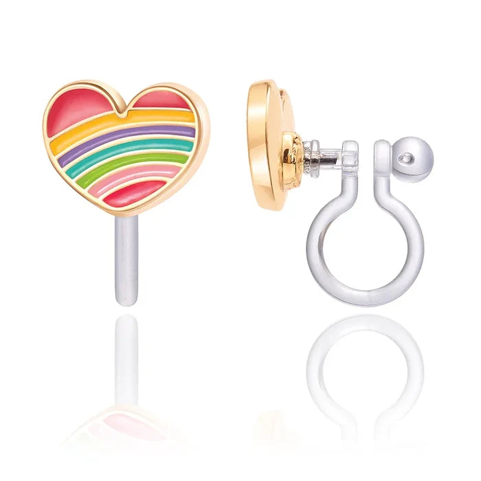 Girl Nation Earrings - Rainbow Heart (Final Sale)