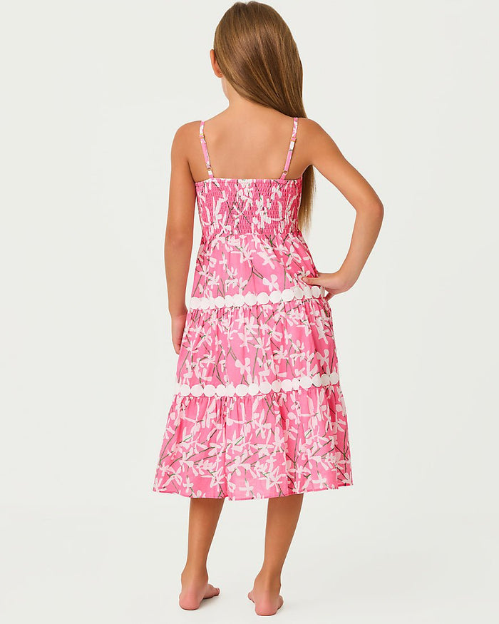 Lilly Pulitzer - Girls Mini Zanna Midi Dress - Confetti Pink Liza