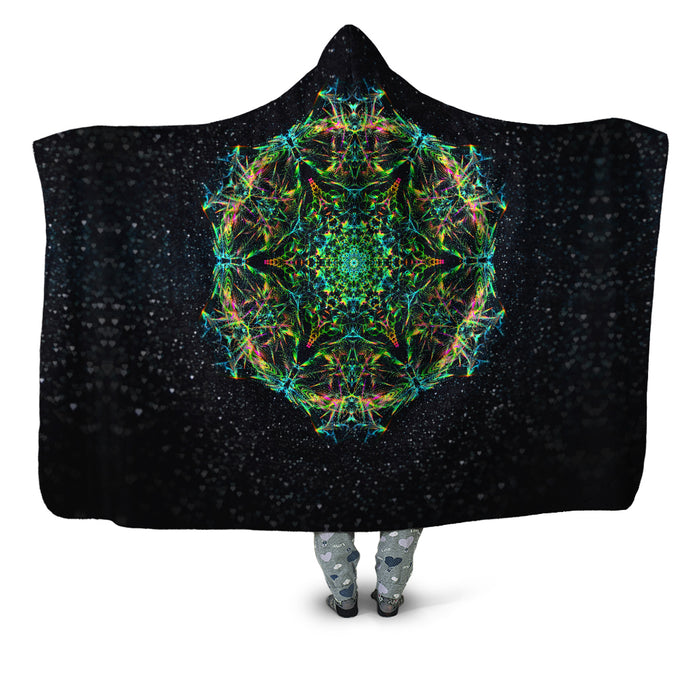 Green Prism Hooded Blanket Art Designs Works Epic Hoodie