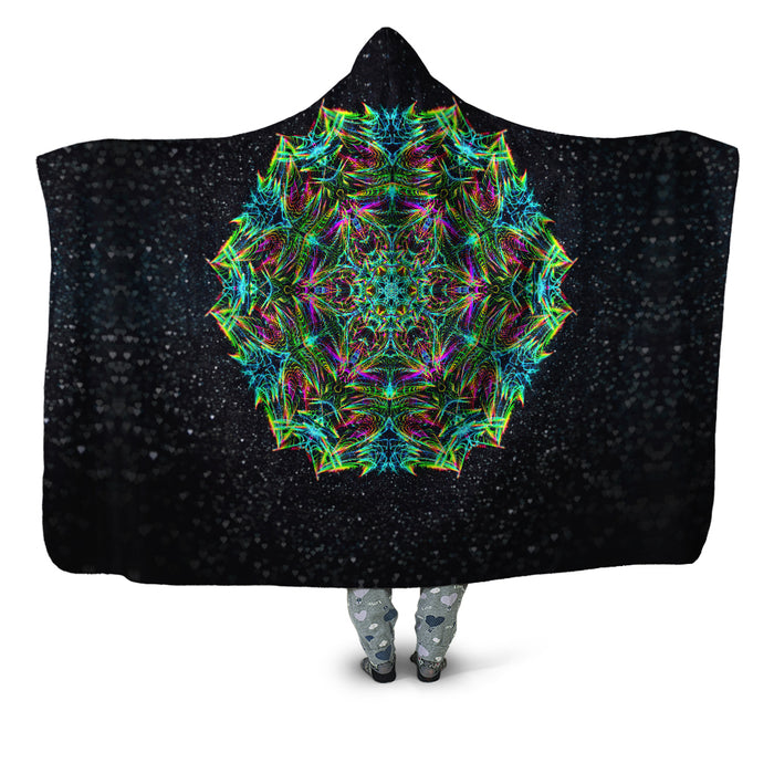 Green Warp Hooded Blanket Art Designs Works Epic Hoodie