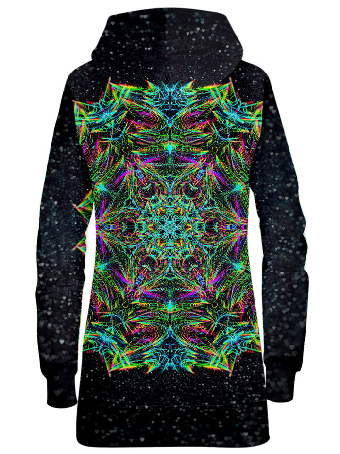 Green Warp Hoodie Dress Art Designs Works Epic Hoodie