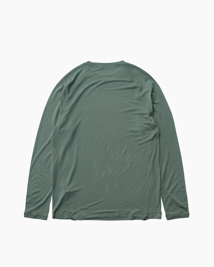 Groa LS Tee M's Teal Grey