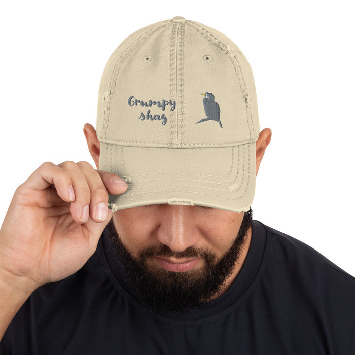 Grumpy Shag Distressed Hat