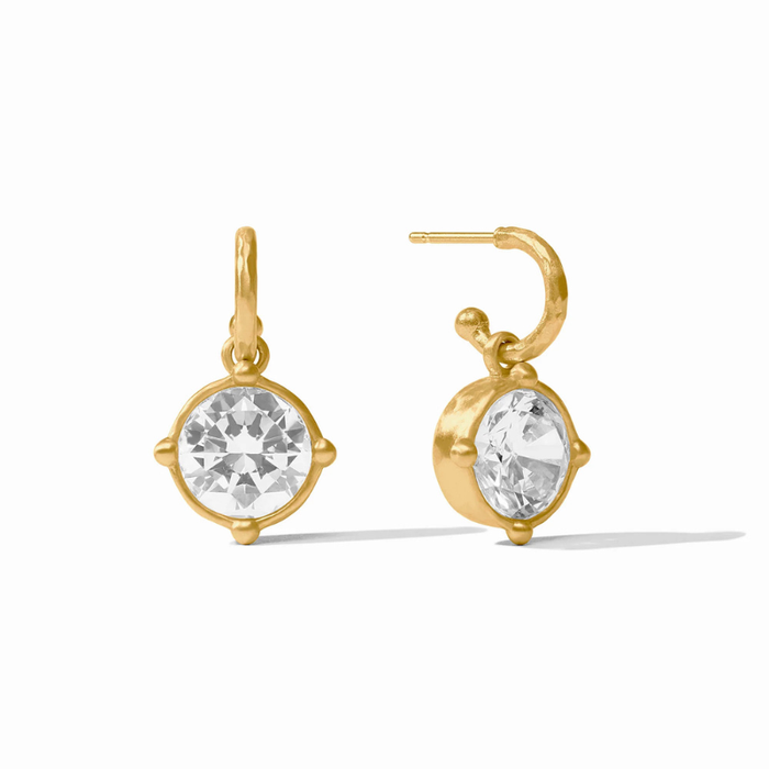 Honeybee Hoop & Charm Earring Cubic Zirconia - Becket Hitch