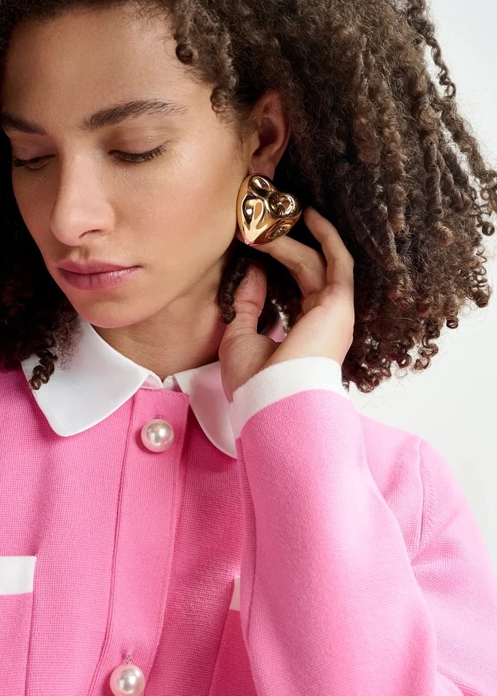Model wearing Essential Antwerp Horace Earrings