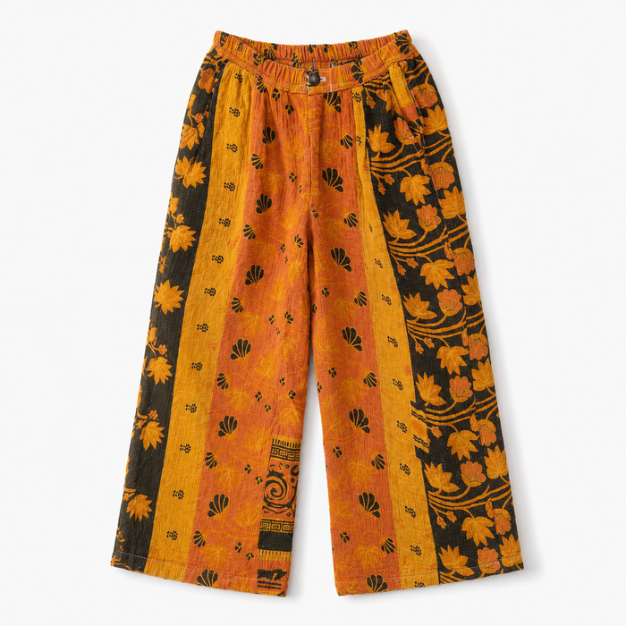 ira pants - kantha vintage cotton gitanjali (L)