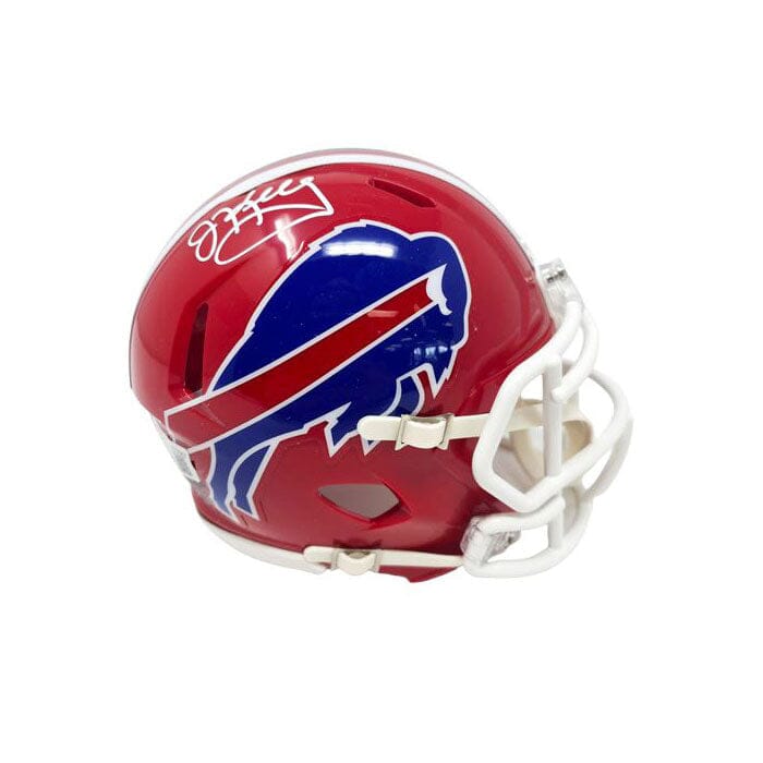 Jim Kelly Signed Buffalo Bills Red TB Speed Mini Helmet Signed Mini Helmets TSE Buffalo