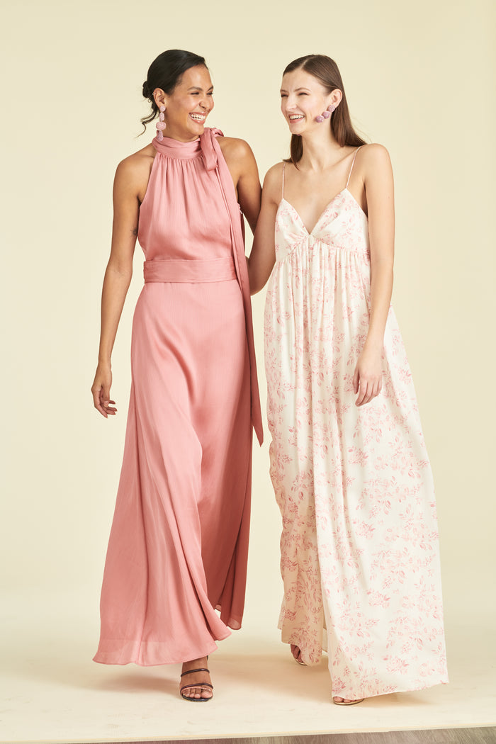 KAYLA PINK A-LINE MAXI GOWN - FINAL SALE
