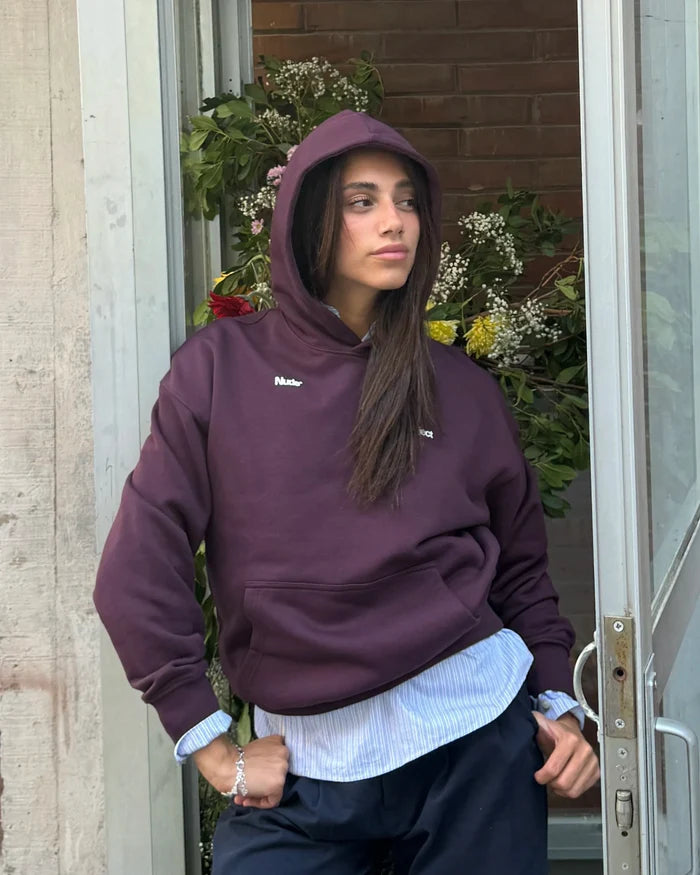 Ladder Hoodie Burgundy