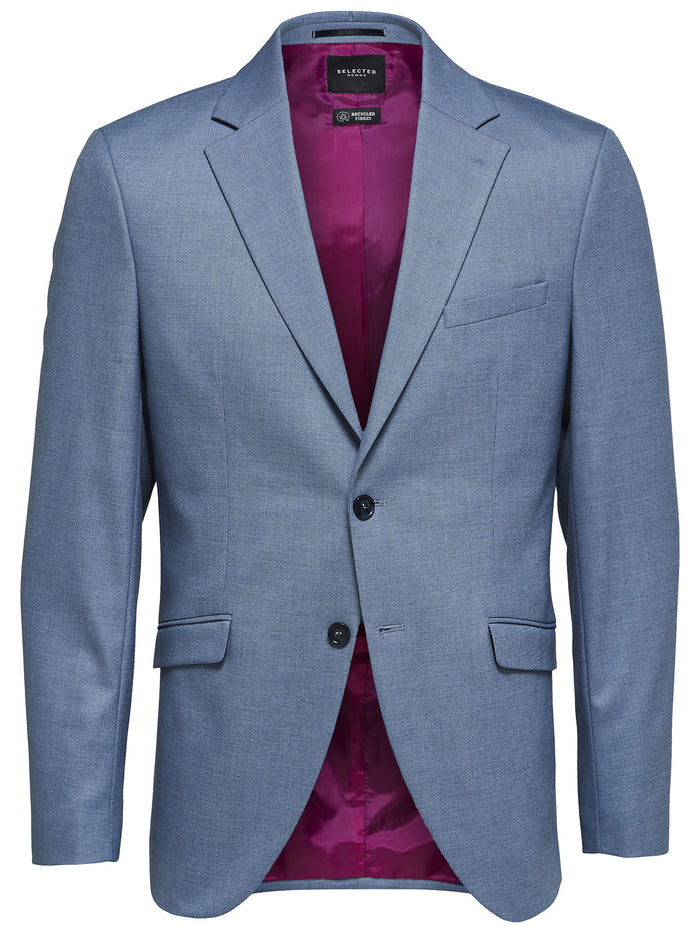 Light Blue Double Button Formal Blazer