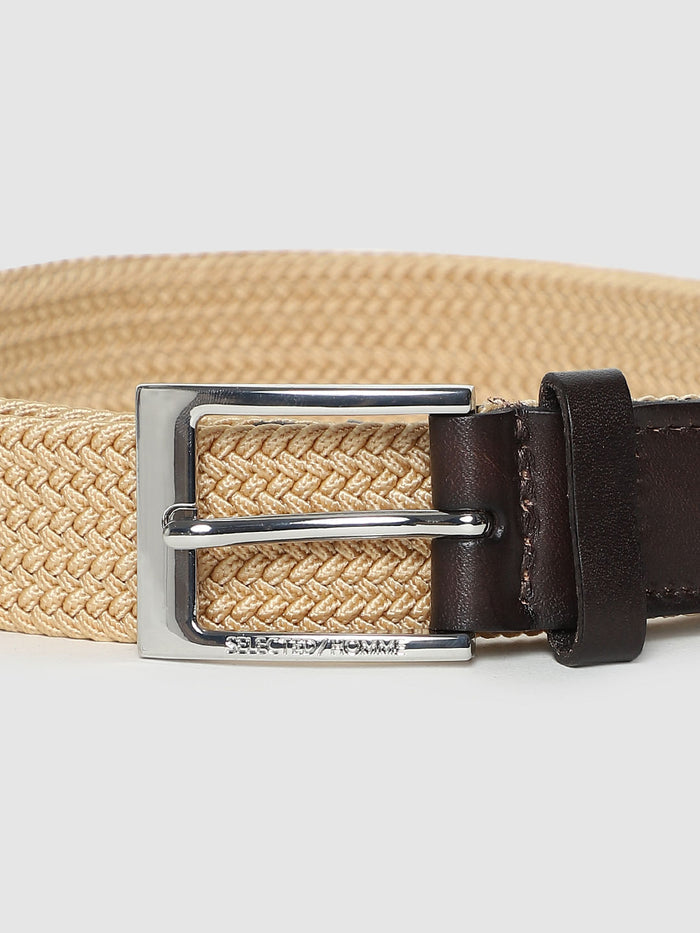 Light Brown Webbing Detail Belt