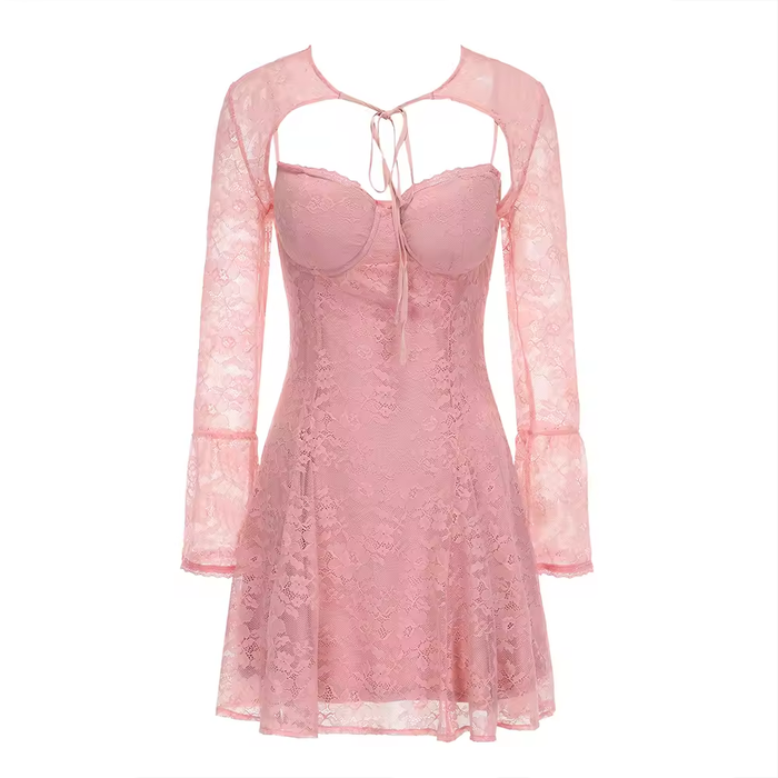 Long Sleeve Party Dresses New Arrivals Separate Cape and Sexy V Neck Dresses Set Vintage Women's Clothing