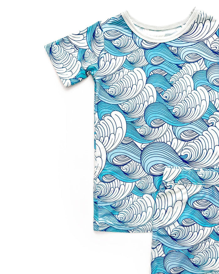 Lucky Panda Kids Bamboo Shorts PJs - Delmar (Final Sale)