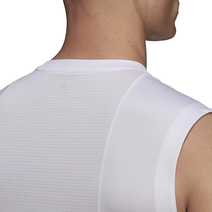 Adidas Men's Tech fit Sleeveless Fitted Muscle Shirt - H16390