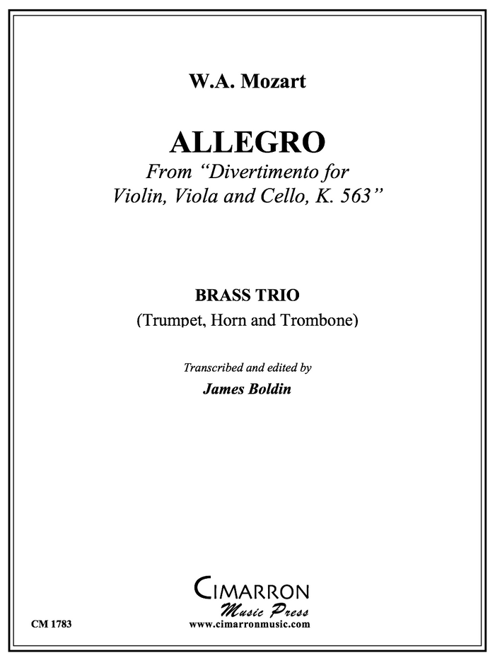 Mozart - Allegro - Brass Trio