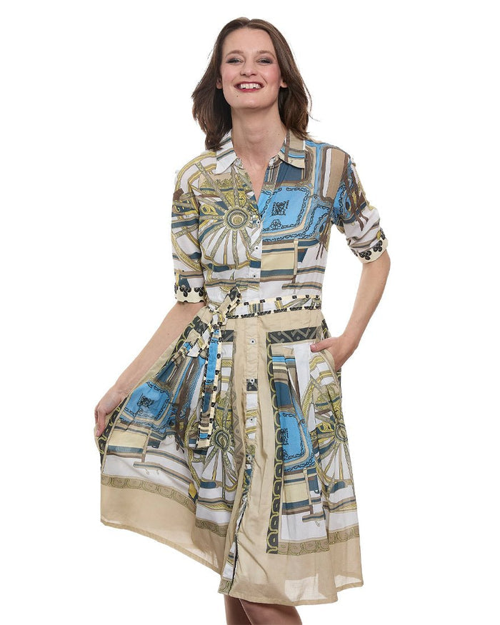 Dizzy Lizzie - Mrs Maisel Dress - Taupe Coach