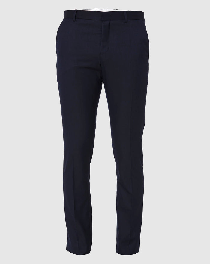 Navy Blue Formal Slim Fit Trousers