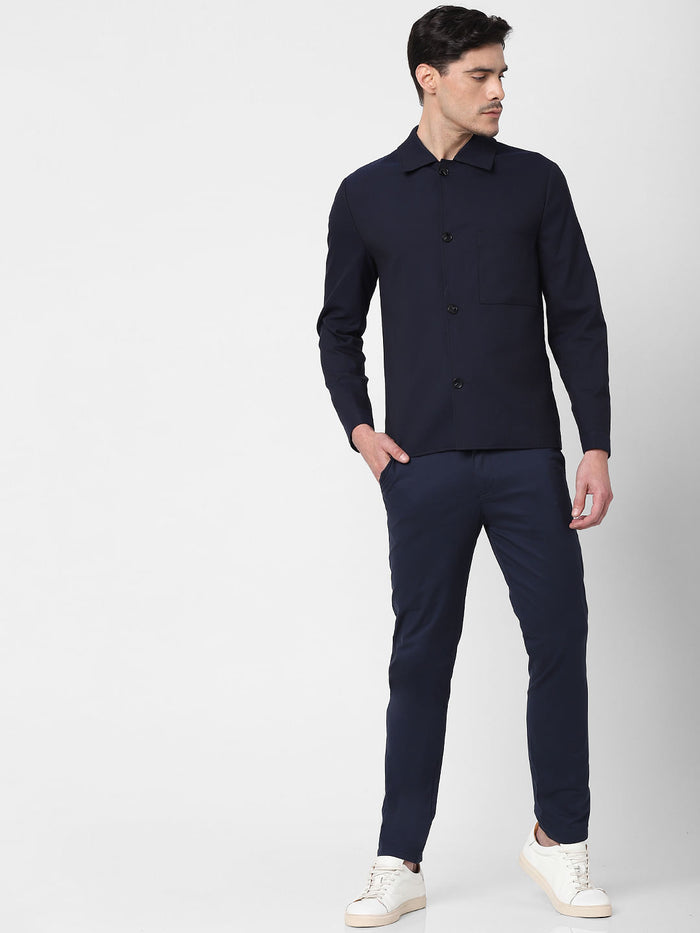 Navy Blue Triple Buttoned Blazer