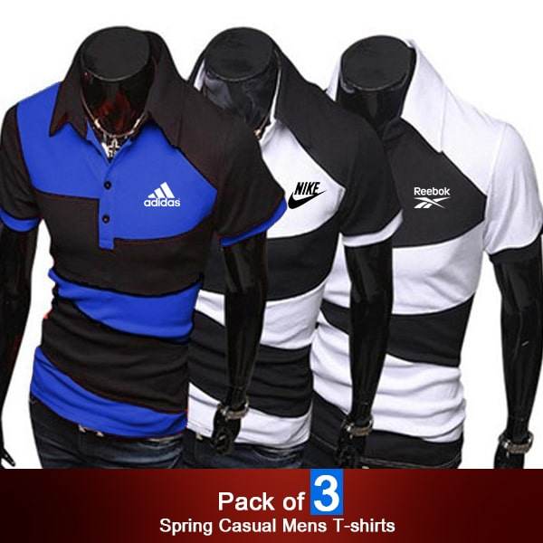 PACK OF 3 SPRING CASUAL MENS T-SHIRTS - Dubai Offers Today