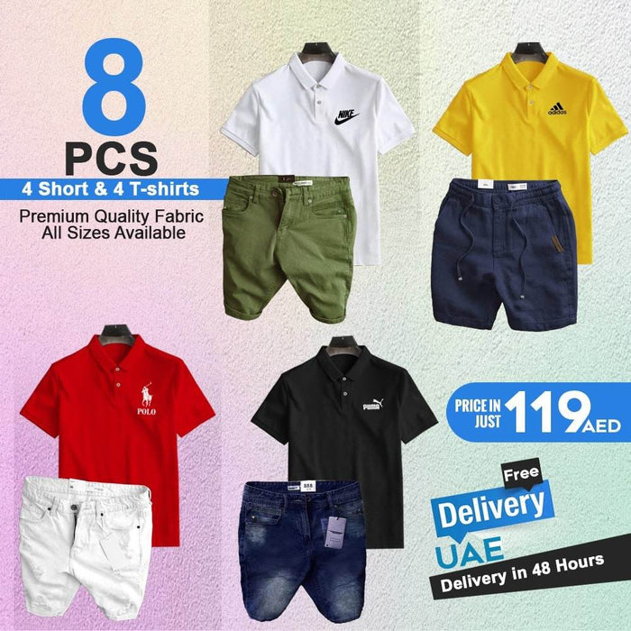 PACK OF 8 SHORTS & T-SHIRTS - Dubai Offers Today