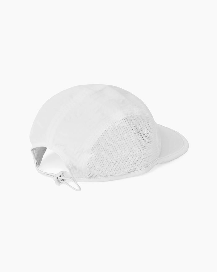 Performance Panelled Mesh Hat White
