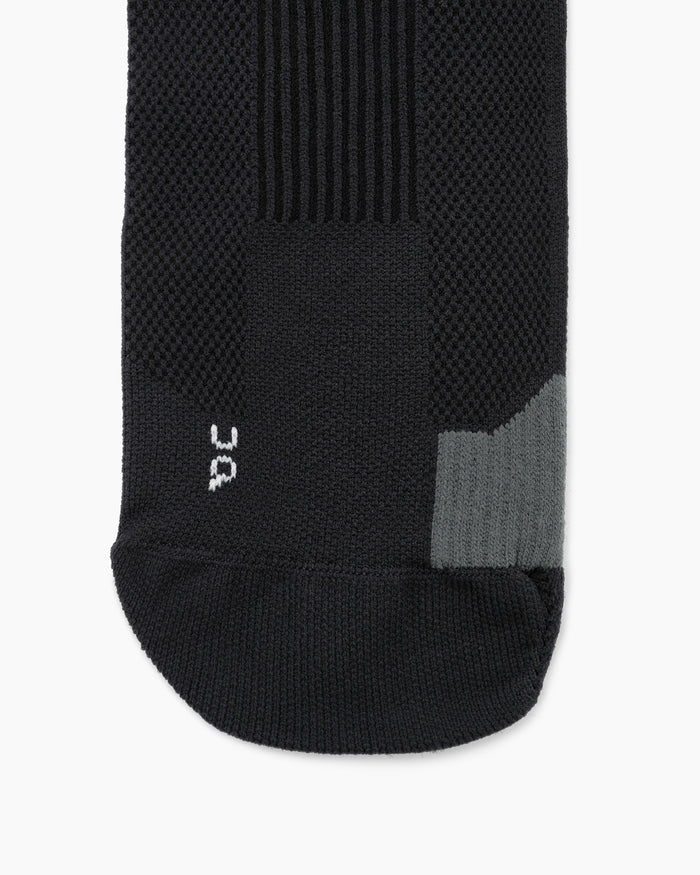 Performance Run Sock Mid Black | Eclipse