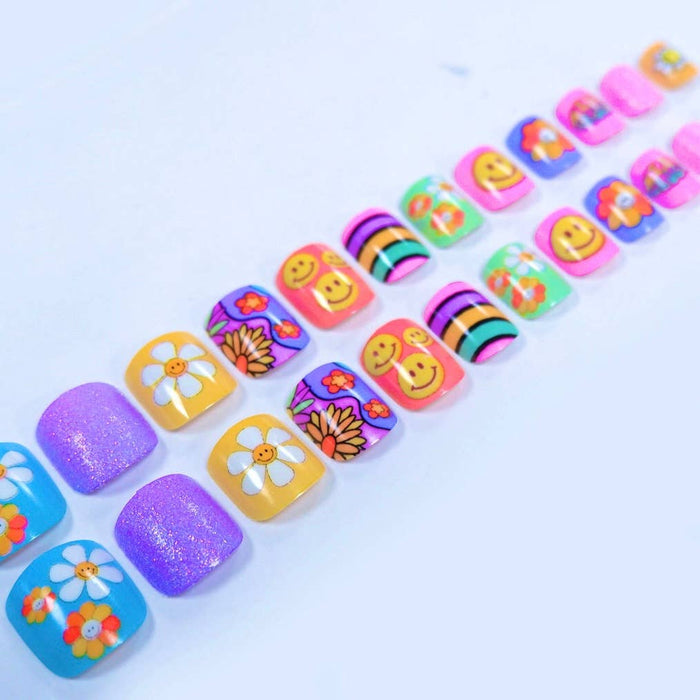 Polish Me Silly Press On Nails - Happy Hippie