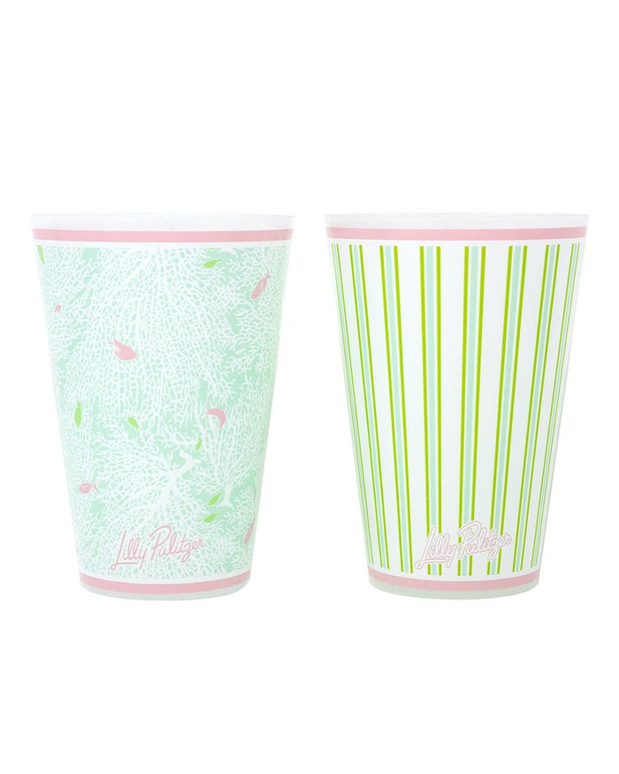 Lilly Pulitzer - Pool Cup Set - Mint Condition Fantastical