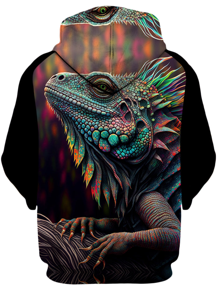 Psychedelic Giant Iguana 2.0 Unisex Hoodie iEDM Epic Hoodie