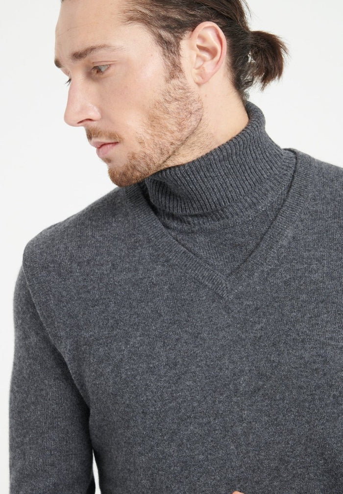 LUKE 9 Gilet sans manches en cachemire gris anthracite