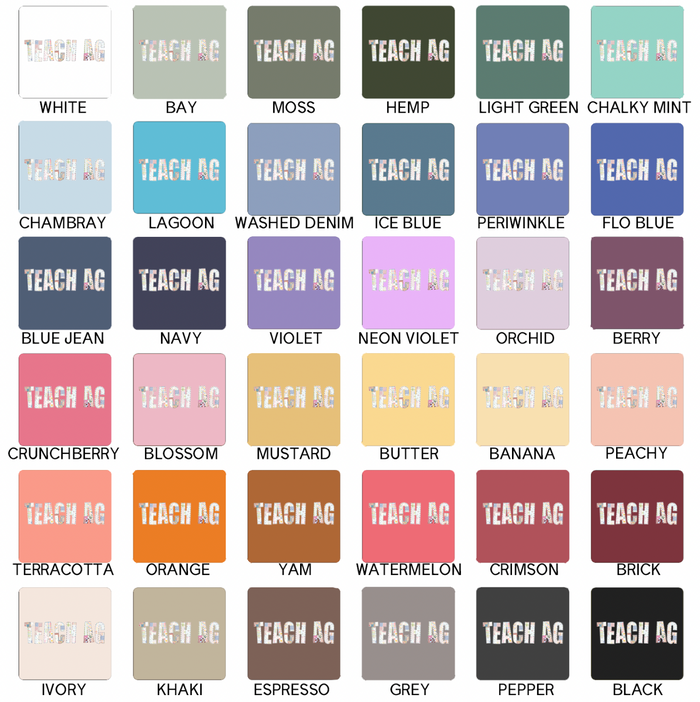 Quilted Teach Ag– Comfort Colors T-Shirt
