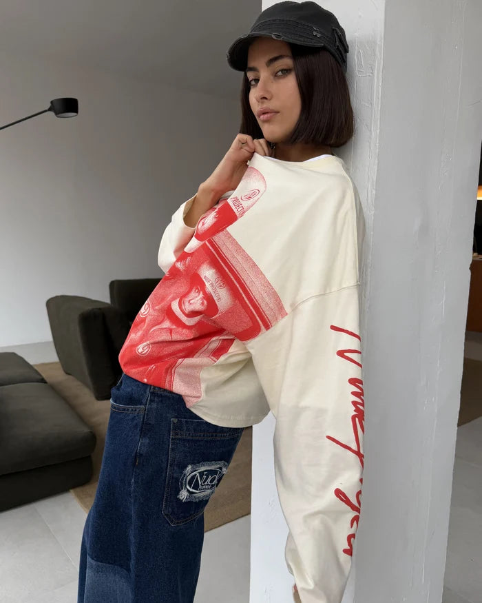 Rally Long-Sleeve Tee Red
