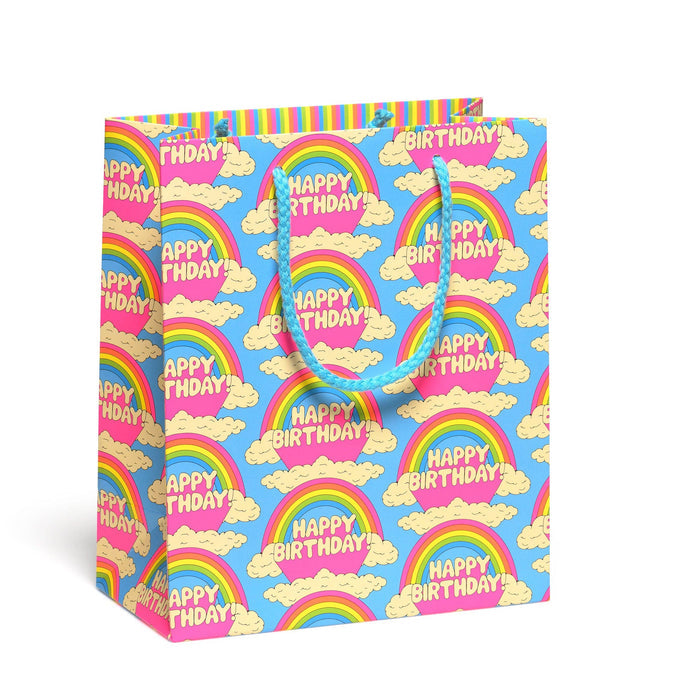 Red Cap Cards - Happy Birthday Rainbows Gift Bag (Medium)