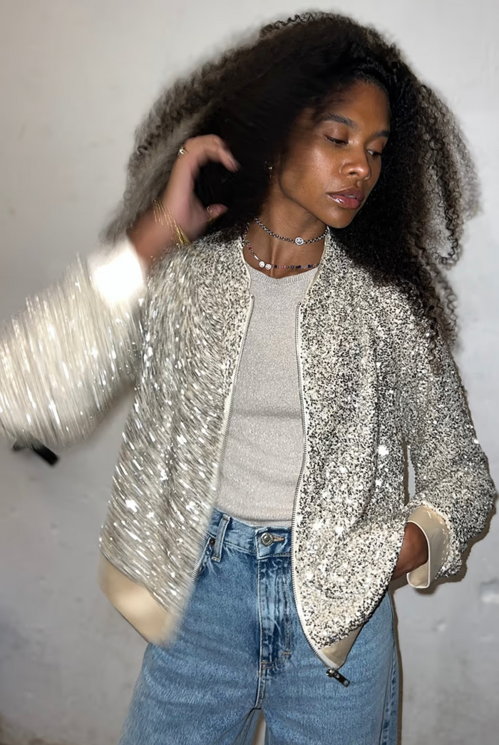 Sequin Bomber