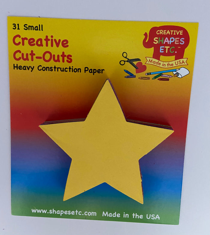 Creative star cut-outs add sparkle to classroom or home projects